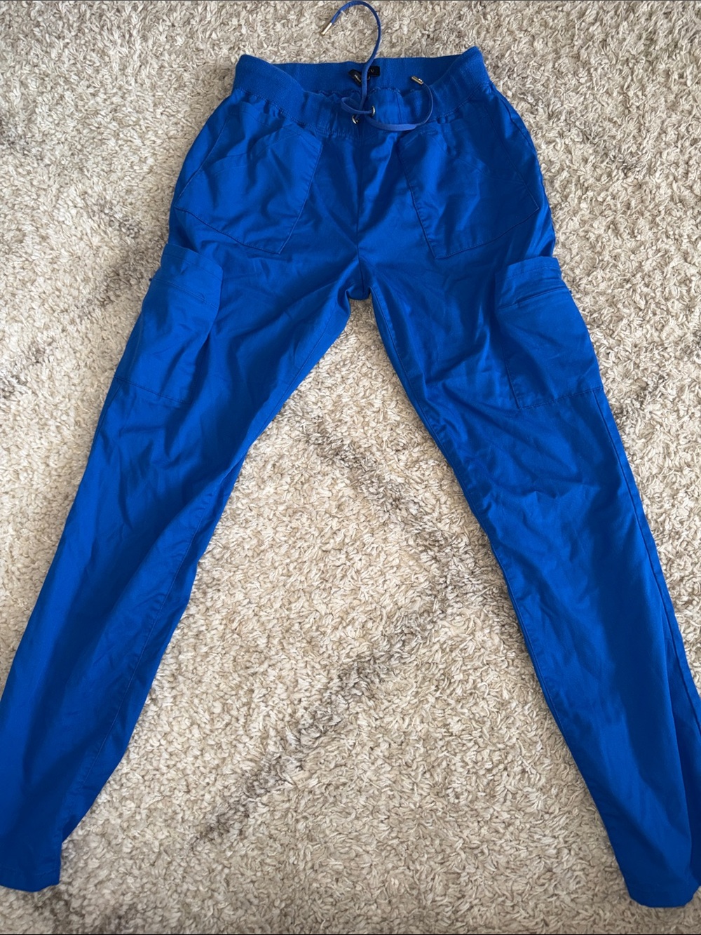 Jaanuu Women’s 10 Pocket Cargo Pants in Royal Classic/Blue